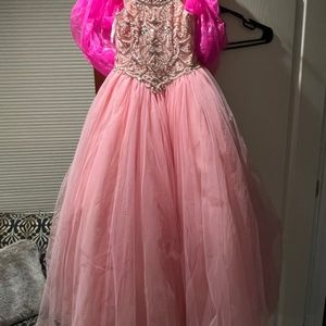 Girls Pink Ball Gown